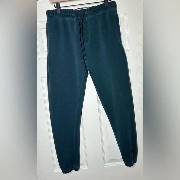 American Eagle Outfitters Teal Joggers Size M Streetwear Athleisure Distressed - Picture 9 of 15